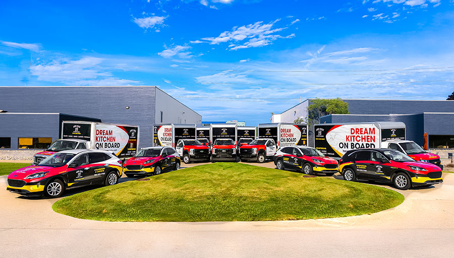 hard rock fleet of trucks